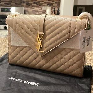 LARGE SAINT LAURENT ENVELOPE BAG NWT YSL